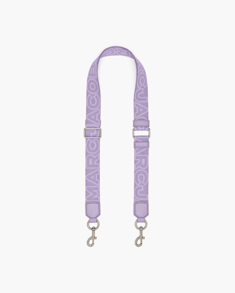 Sangle De Sac Marc Jacobs The Thin Outline Logo Webbing Strap Femme Violette Multicolore | 210OFPEQM