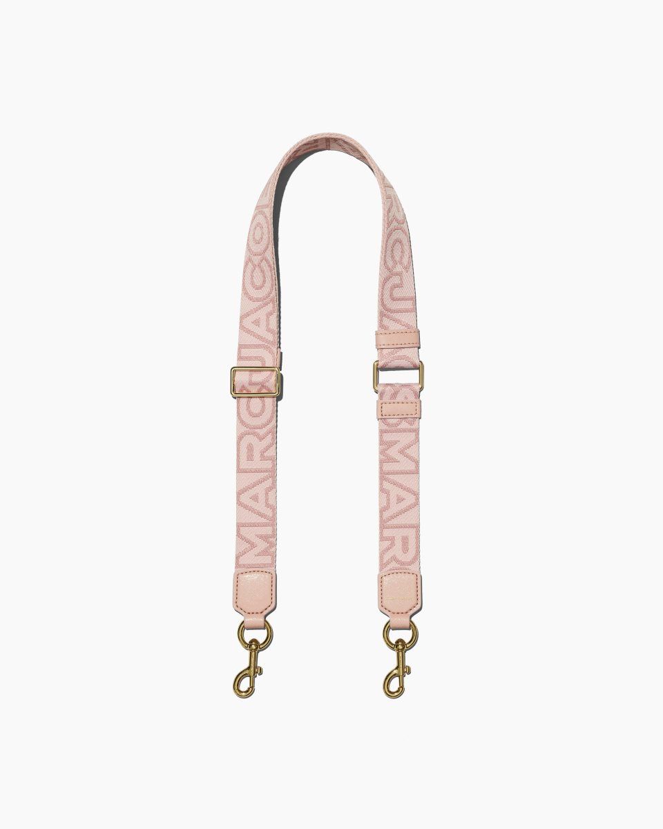 Sangle De Sac Marc Jacobs The Thin Outline Logo Webbing Strap Femme Rose Multicolore | 825OLWEXZ