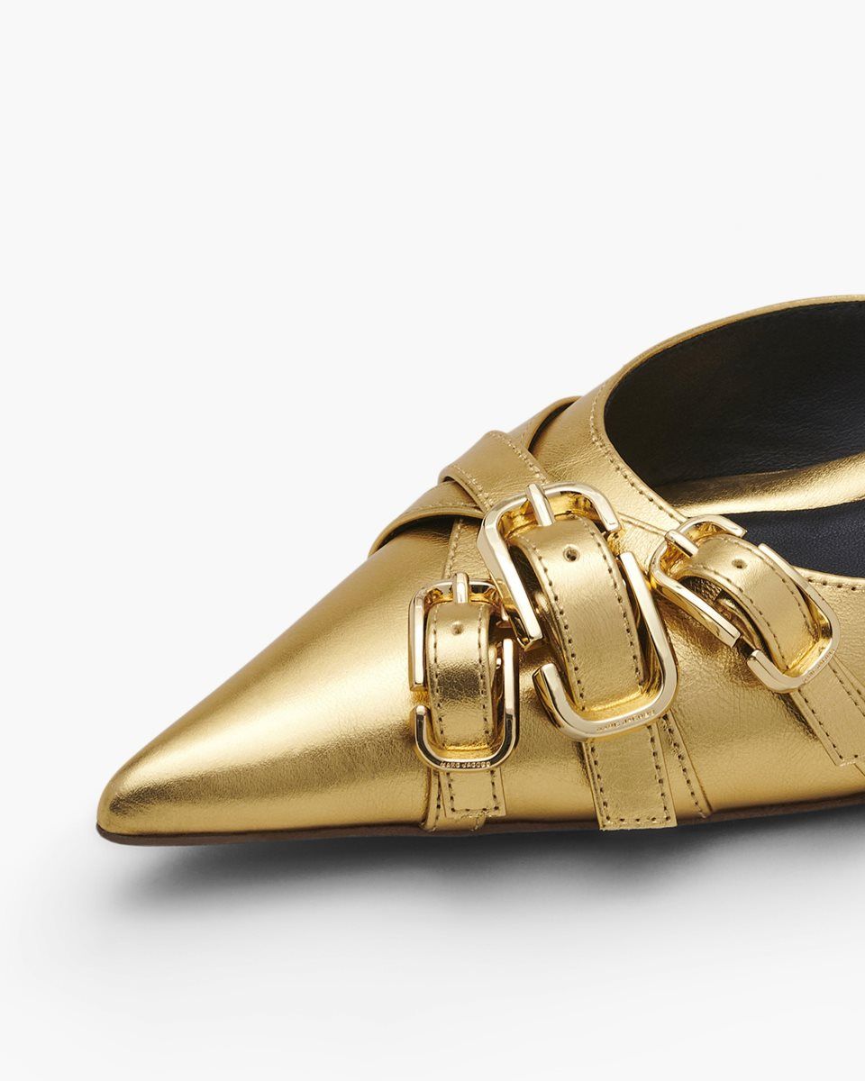 Talons Marc Jacobs The Emma Kitten Heel Femme Doré | 415GUJMAB