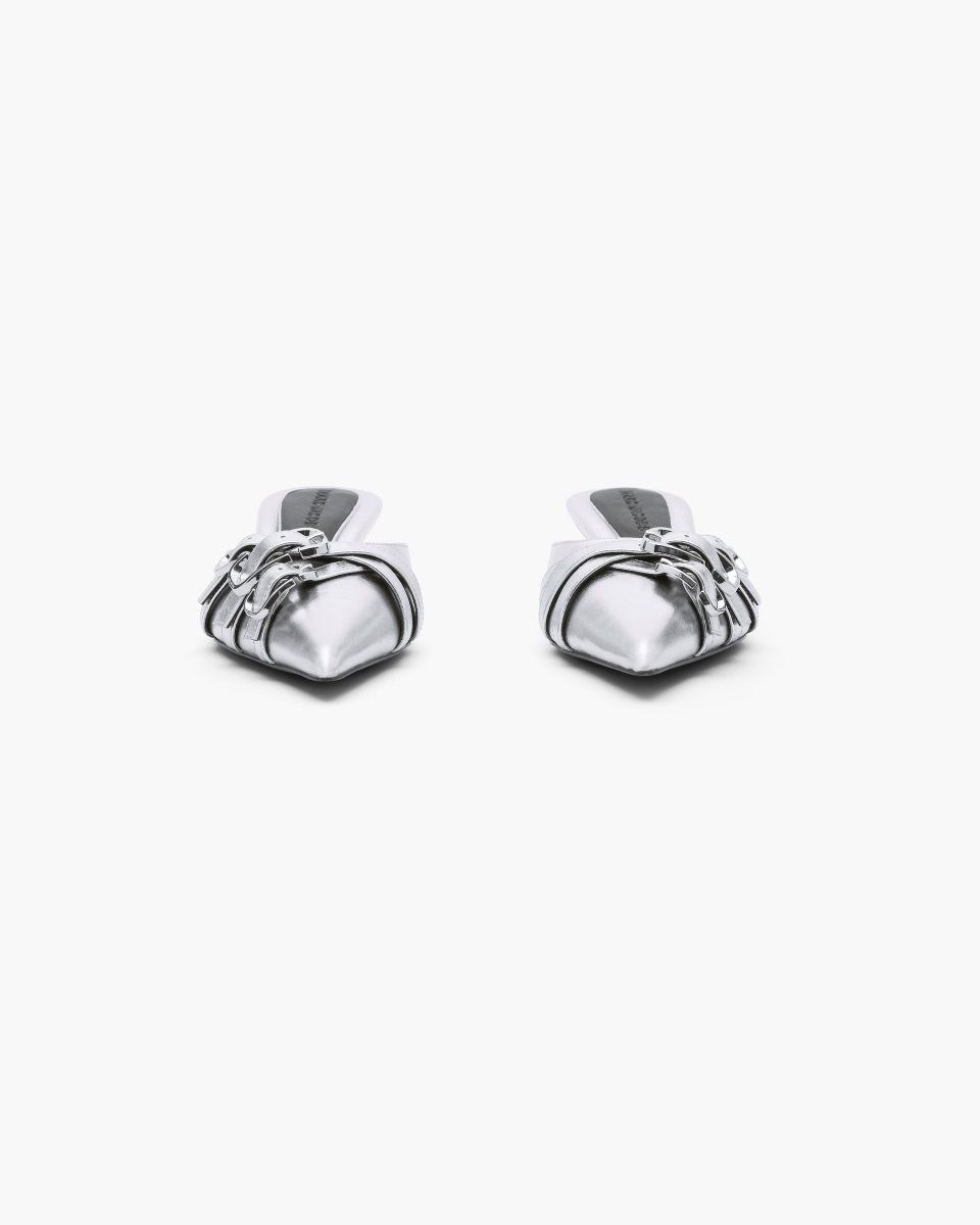 Talons Marc Jacobs The Emma Kitten Heel Femme Argent | 594QLYUAE