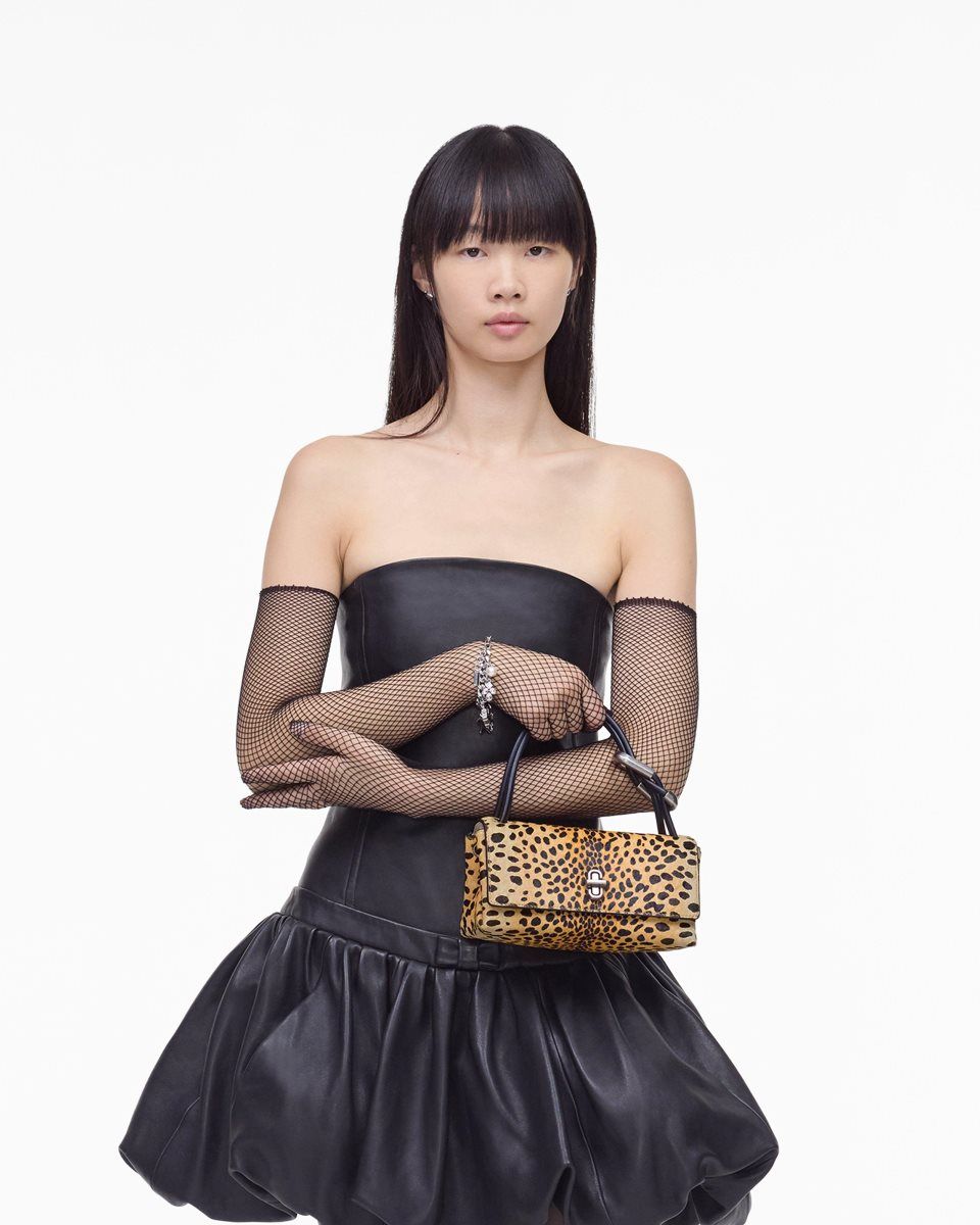The Dual Bag Marc Jacobs The Cheetah Haircalf Mini Dual Bag Femme Noir Multicolore | 089ZMGILX