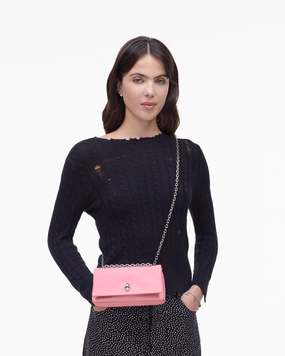 The Dual Bag Marc Jacobs The Dual Chain Wallet Femme Rose | 398KUDTIO