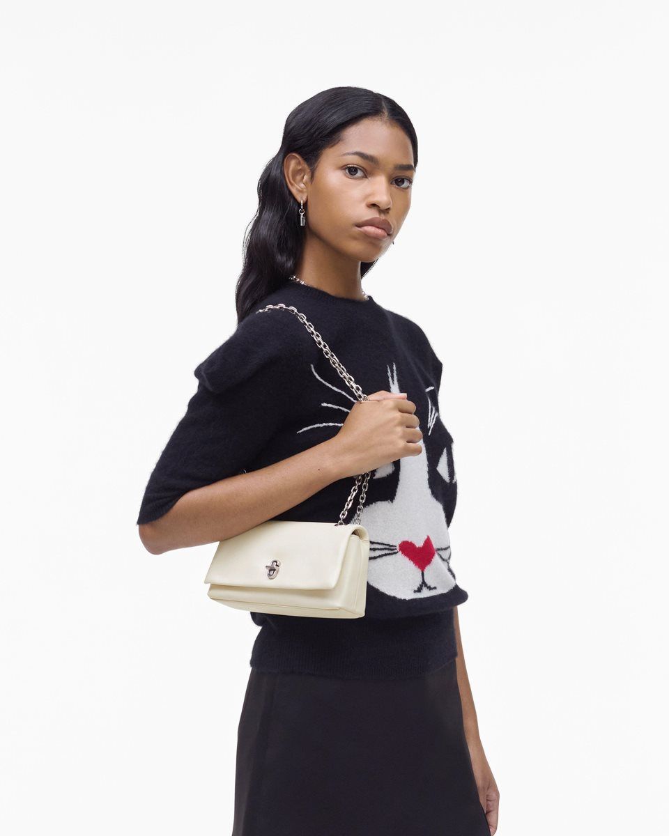 The Dual Bag Marc Jacobs The Dual Chain Wallet Femme Blanche | 518TICVSX