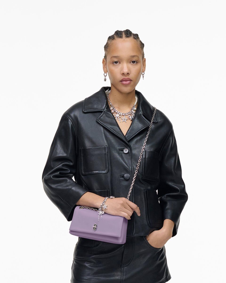 The Dual Bag Marc Jacobs The Dual Chain Wallet Femme Violette | 534ETJDCR