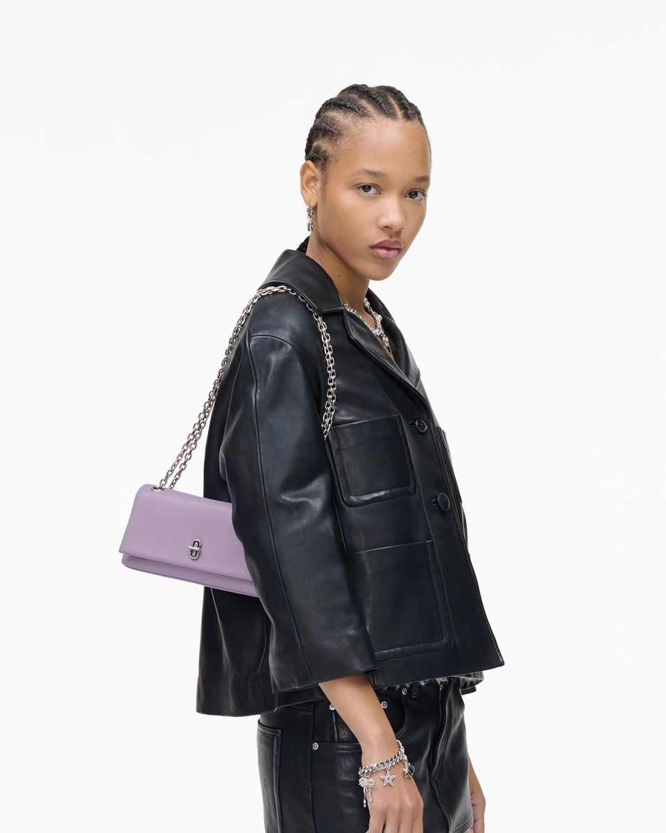 The Dual Bag Marc Jacobs The Dual Chain Wallet Femme Violette | 534ETJDCR