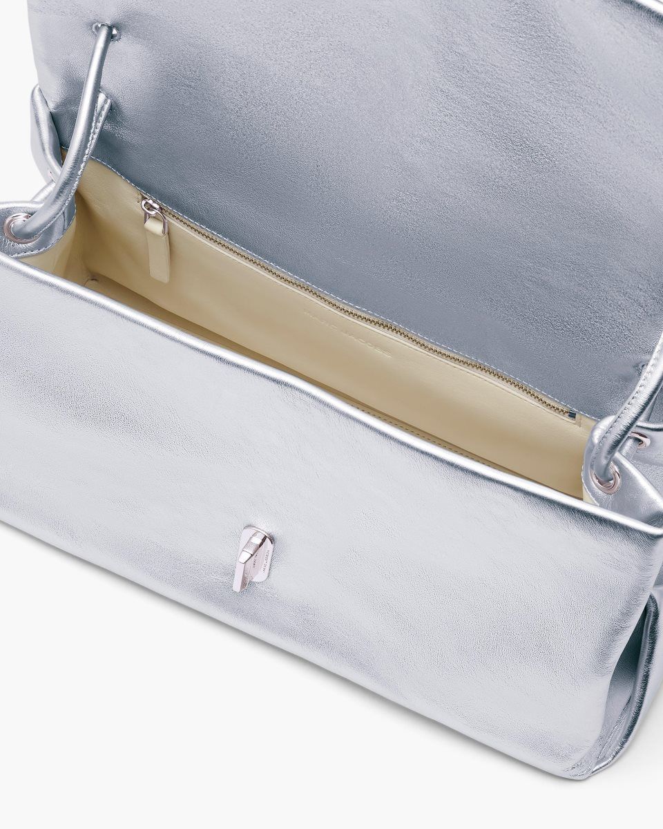 The Dual Bag Marc Jacobs The Metallic Large Dual Bag Femme Argent | 805GNXVUZ