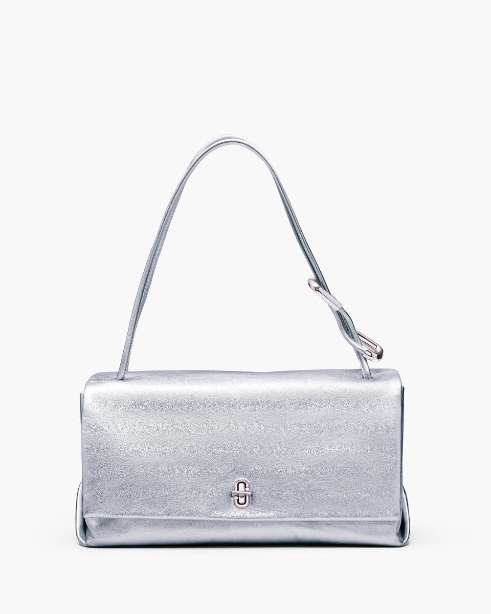 The Dual Bag Marc Jacobs The Metallic Large Dual Bag Femme Argent | 805GNXVUZ