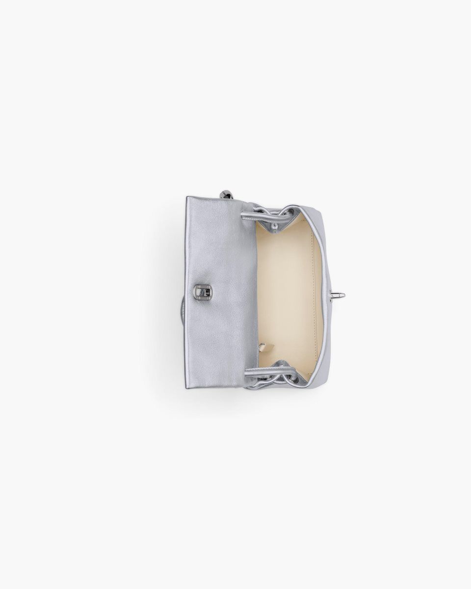The Dual Bag Marc Jacobs The Metallic Mini Dual Bag Femme Argent | 016SGBPYD