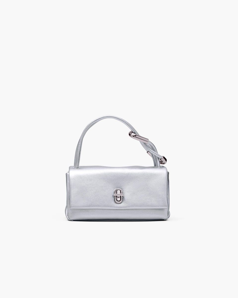 The Dual Bag Marc Jacobs The Metallic Mini Dual Bag Femme Argent | 016SGBPYD