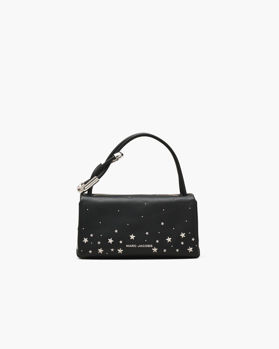 The Dual Bag Marc Jacobs The Star-Studded Leather Mini Dual Bag Femme Noir | 872ZDFUGL