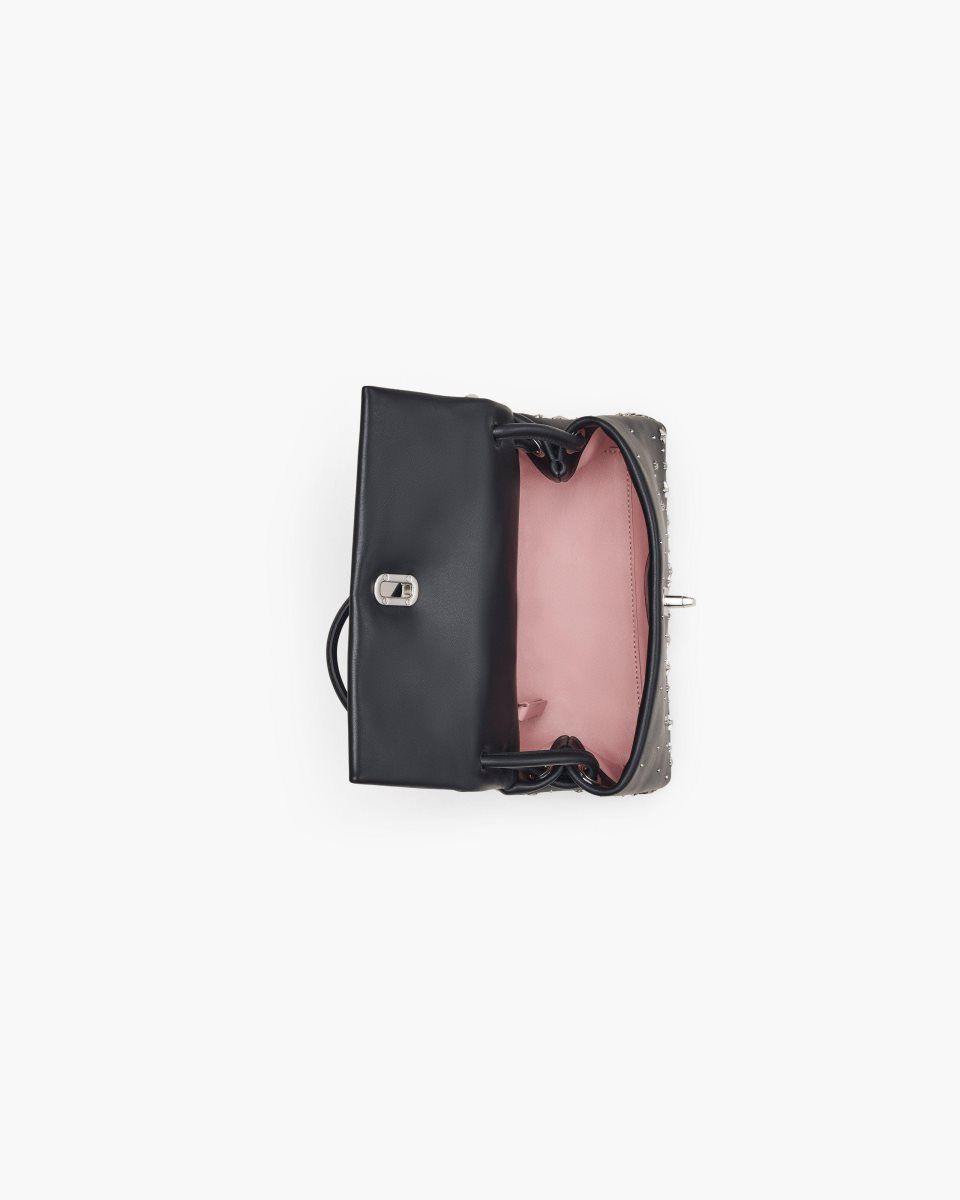 The Dual Bag Marc Jacobs The Star-Studded Leather Mini Dual Bag Femme Noir | 872ZDFUGL