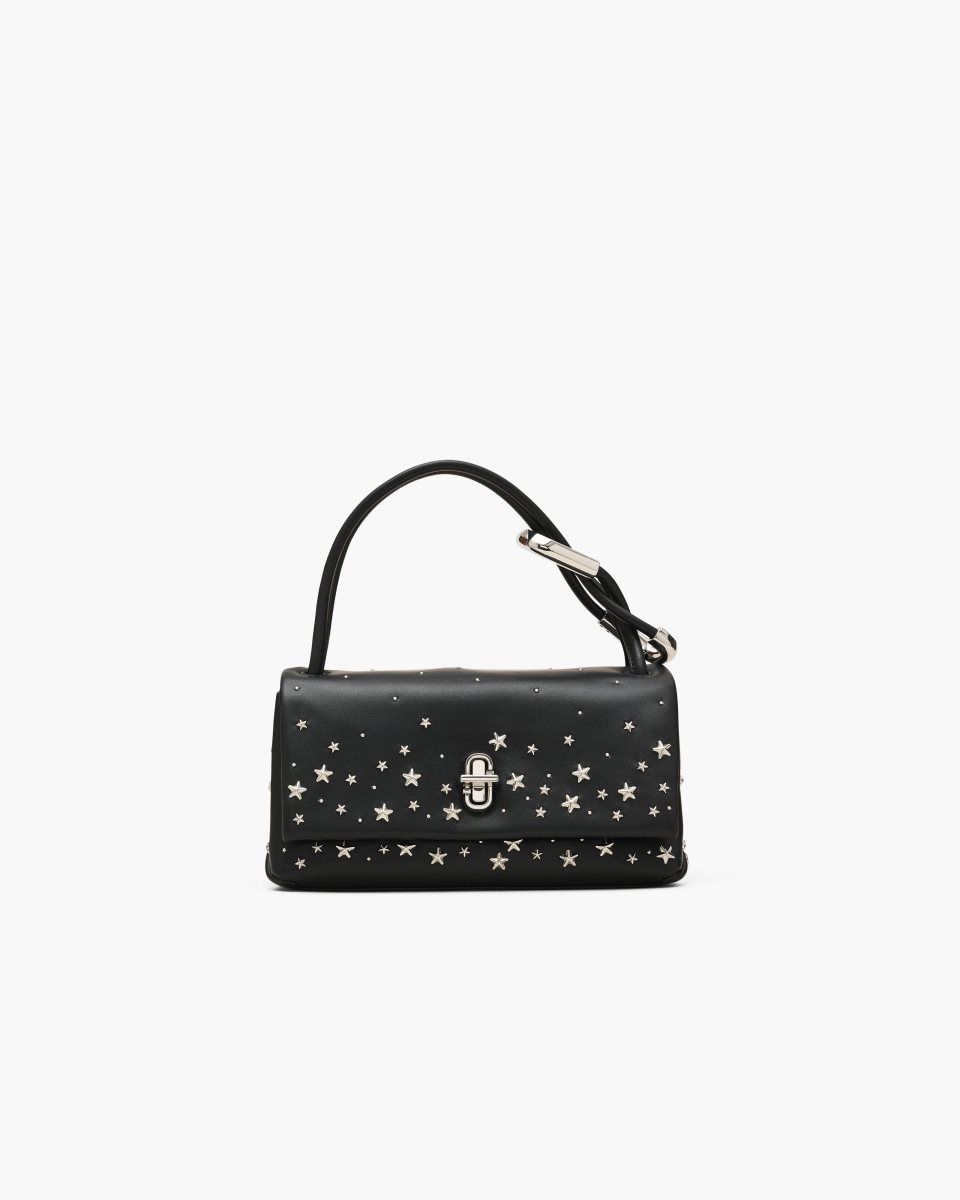 The Dual Bag Marc Jacobs The Star-Studded Leather Mini Dual Bag Femme Noir | 872ZDFUGL