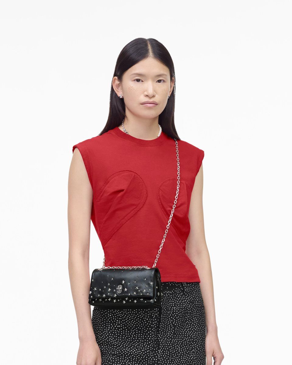 The Dual Bag Marc Jacobs The Star Studded Dual Chain Wallet Femme Noir | 684TZIYUN