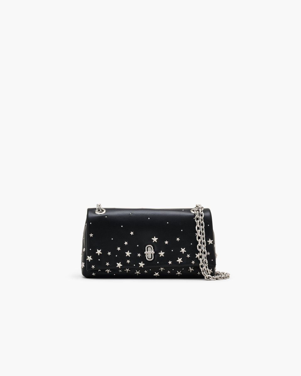 The Dual Bag Marc Jacobs The Star Studded Dual Chain Wallet Femme Noir | 684TZIYUN