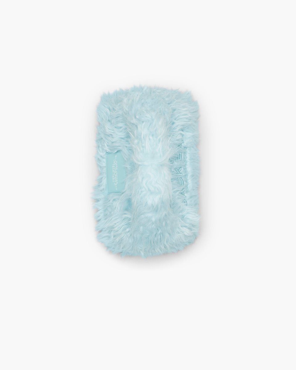 The Sack Bag Marc Jacobs The Faux Fur Mini Sack Bag Femme Bleu | 859XWCONL