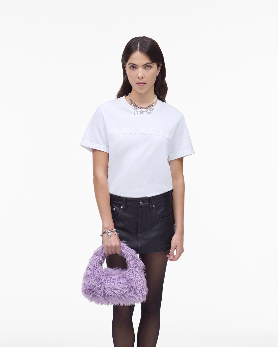 The Sack Bag Marc Jacobs The Faux Fur Mini Sack Bag Femme Violette | 123RUFALK