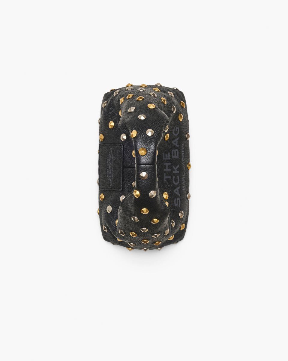 The Sack Bag Marc Jacobs The Glam Studs Leather Mini Sack Bag Femme Noir | 329FJNGOL