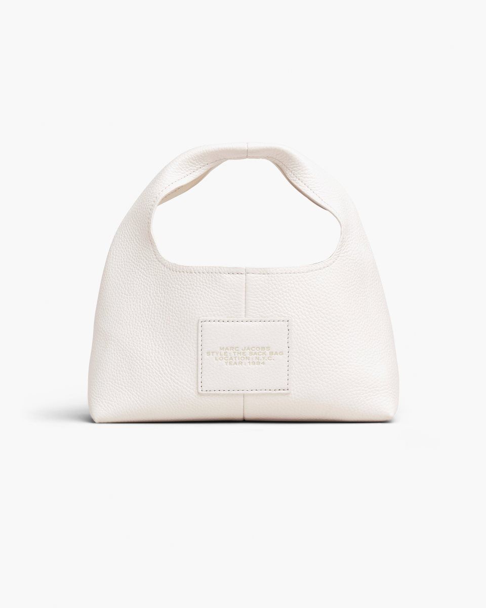 The Sack Bag Marc Jacobs The Mini Sack Bag Femme Blanche | 462HXKOML