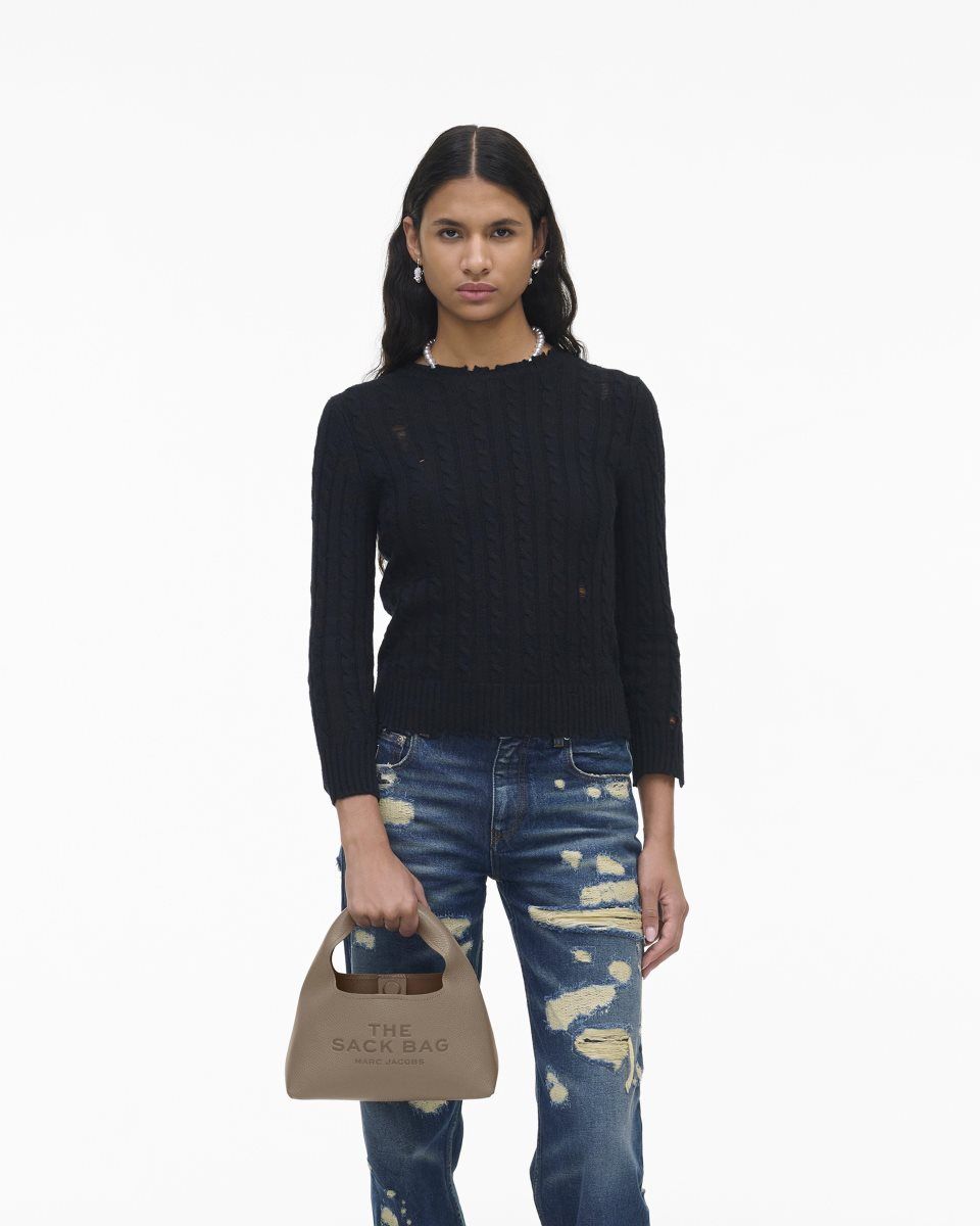 The Sack Bag Marc Jacobs The Mini Sack Bag Femme Cement | 139VMEGHF