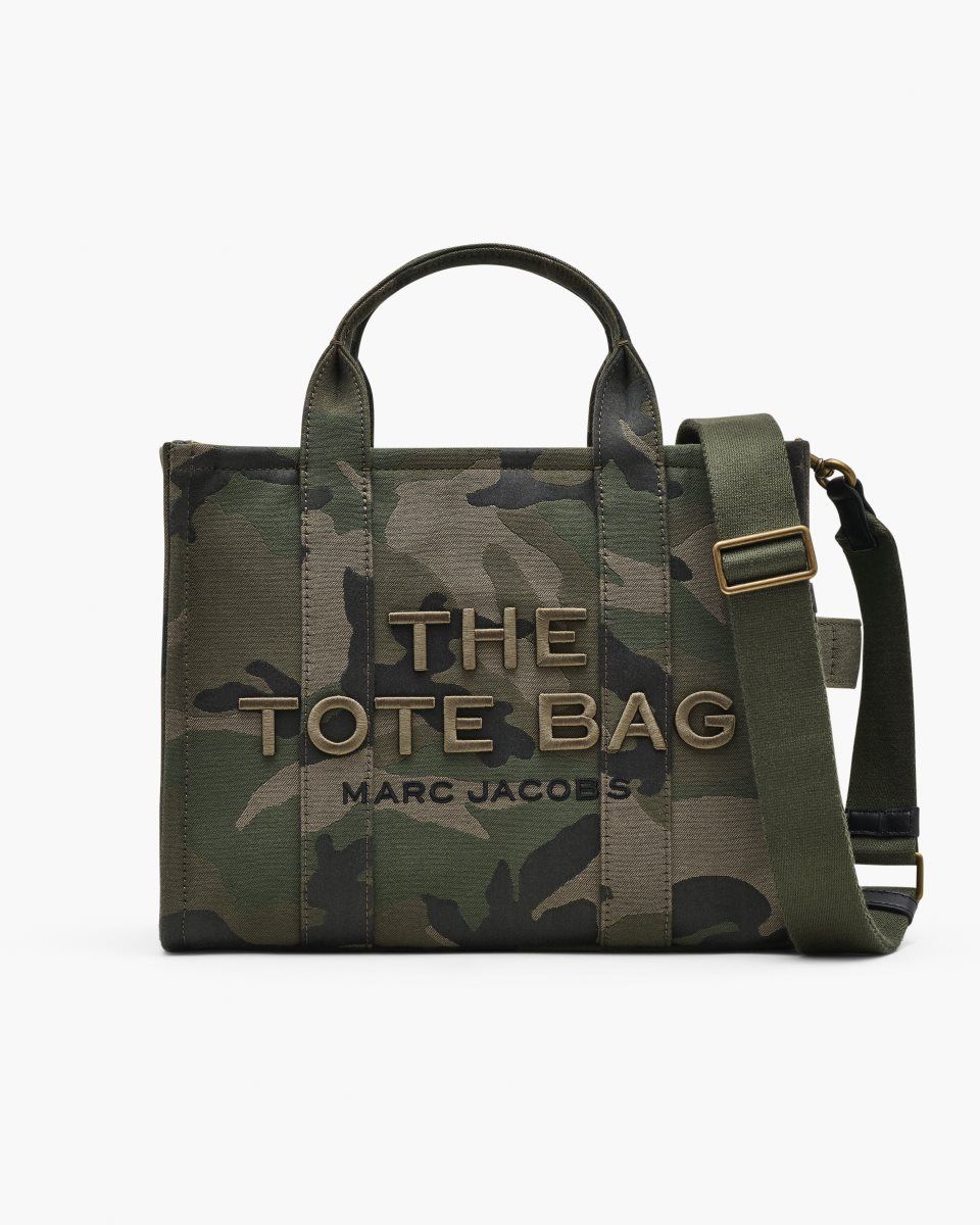 The Tote Bag Marc Jacobs The Camo Jacquard Medium Tote Bag Femme Camouflage Multicolore | 250HVJUOM