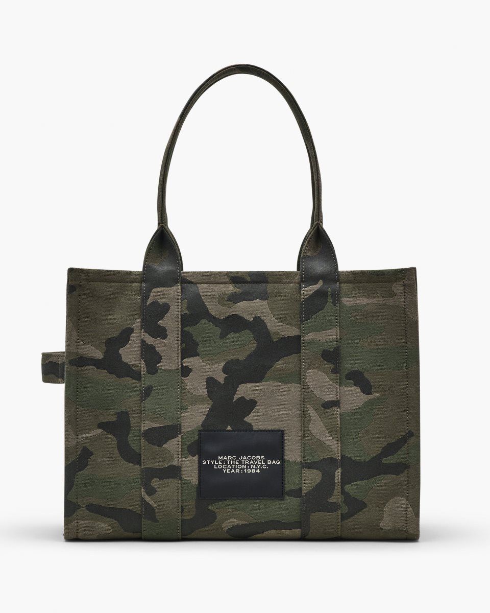 The Tote Bag Marc Jacobs The Camo Jacquard Large Tote Bag Femme Camouflage Multicolore | 952BSWZVP