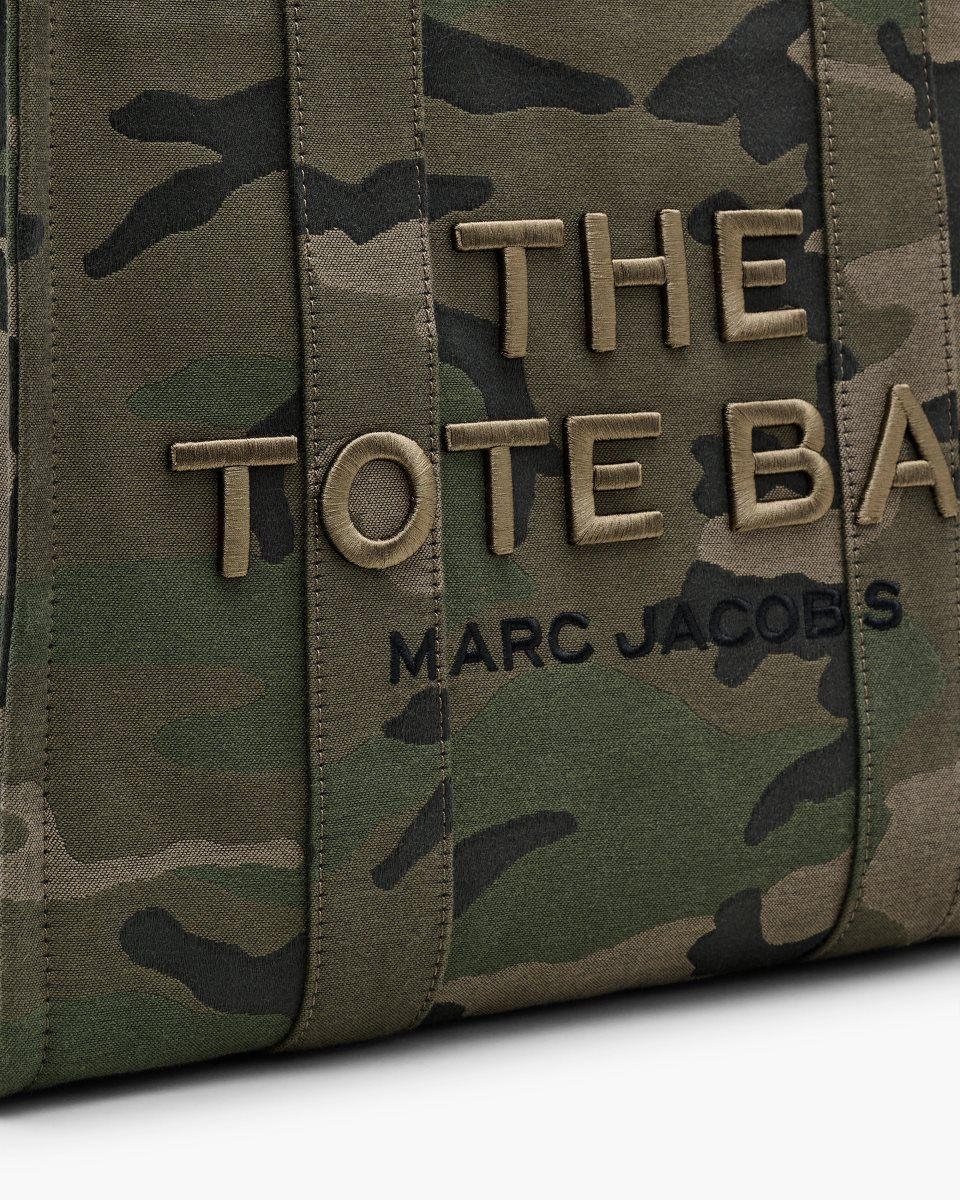 The Tote Bag Marc Jacobs The Camo Jacquard Large Tote Bag Femme Camouflage Multicolore | 952BSWZVP