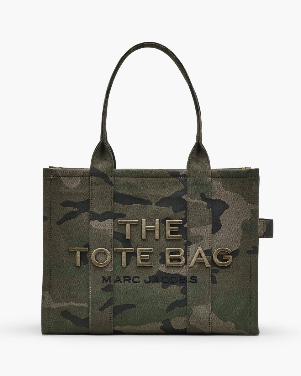 The Tote Bag Marc Jacobs The Camo Jacquard Large Tote Bag Femme Camouflage Multicolore | 952BSWZVP