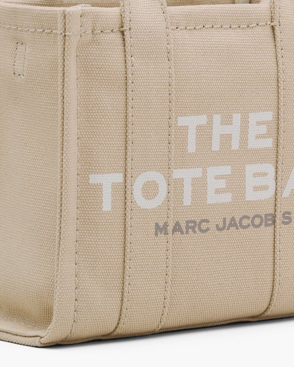 The Tote Bag Marc Jacobs The Canvas Crossbody Tote Bag Femme Beige | 367SGCPAT