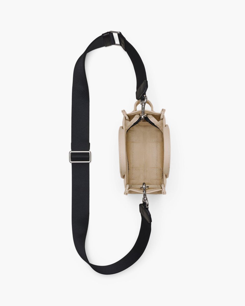 The Tote Bag Marc Jacobs The Canvas Crossbody Tote Bag Femme Beige | 367SGCPAT