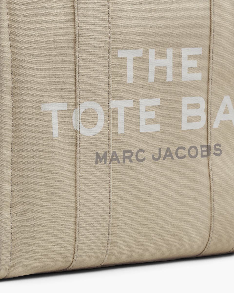 The Tote Bag Marc Jacobs The Canvas Large Tote Bag Femme Beige | 279JZSUEL