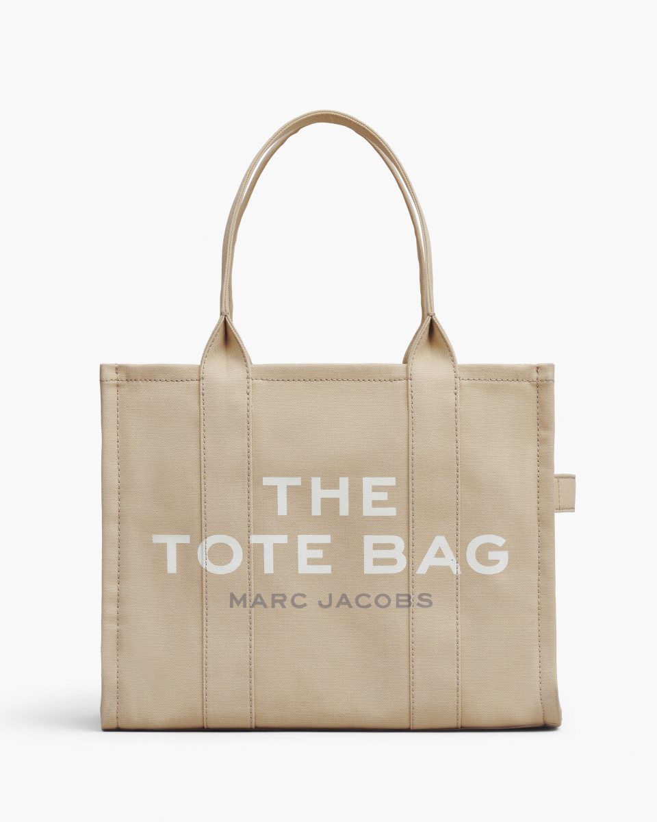 The Tote Bag Marc Jacobs The Canvas Large Tote Bag Femme Beige | 279JZSUEL