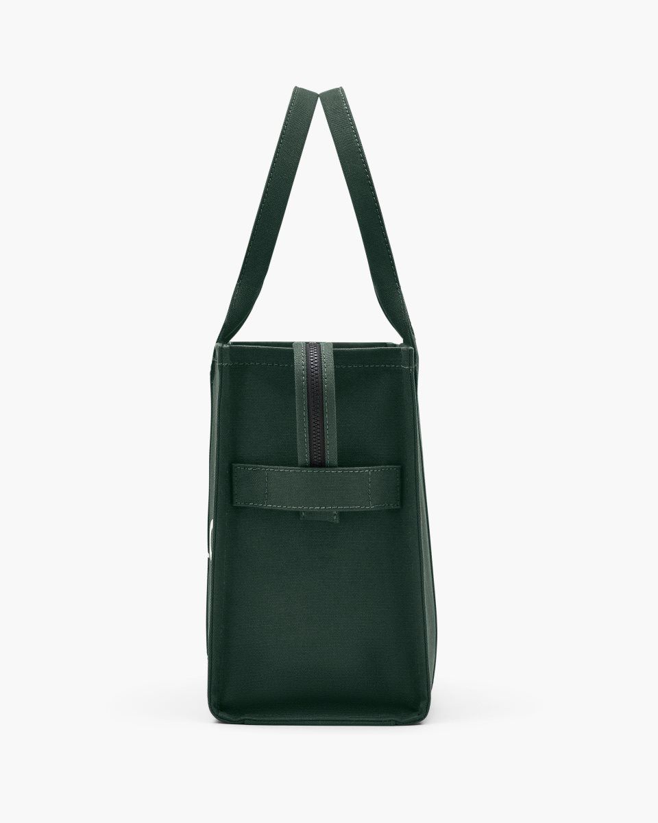 The Tote Bag Marc Jacobs The Canvas Large Tote Bag Femme Vert Foncé | 852WJTBDL