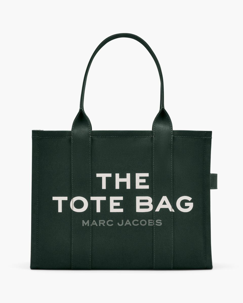 The Tote Bag Marc Jacobs The Canvas Large Tote Bag Femme Vert Foncé | 852WJTBDL