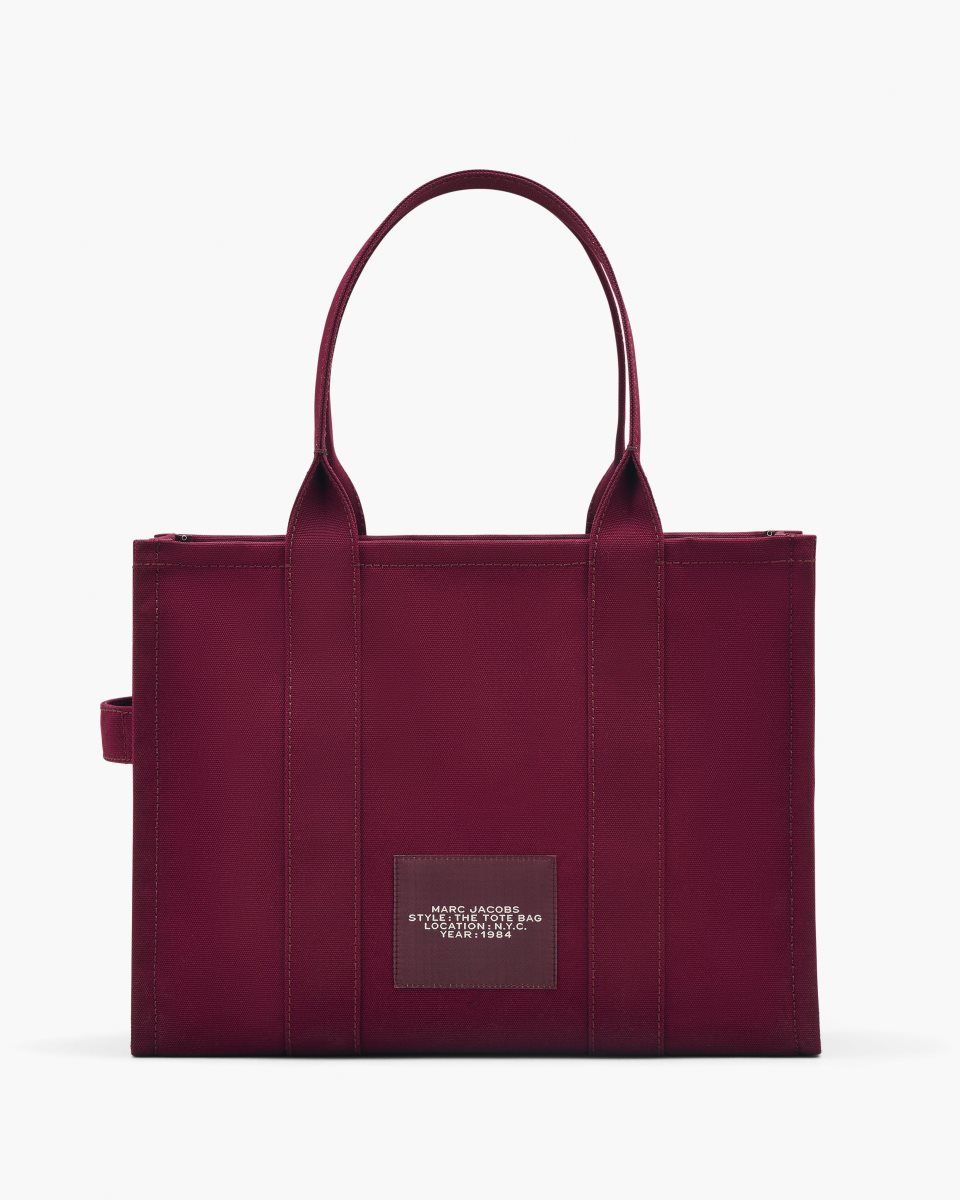 The Tote Bag Marc Jacobs The Canvas Large Tote Bag Femme Bordeaux | 941CLUBXW