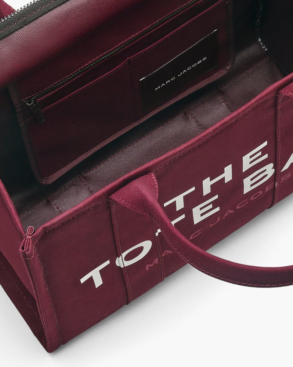 The Tote Bag Marc Jacobs The Canvas Large Tote Bag Femme Bordeaux | 941CLUBXW