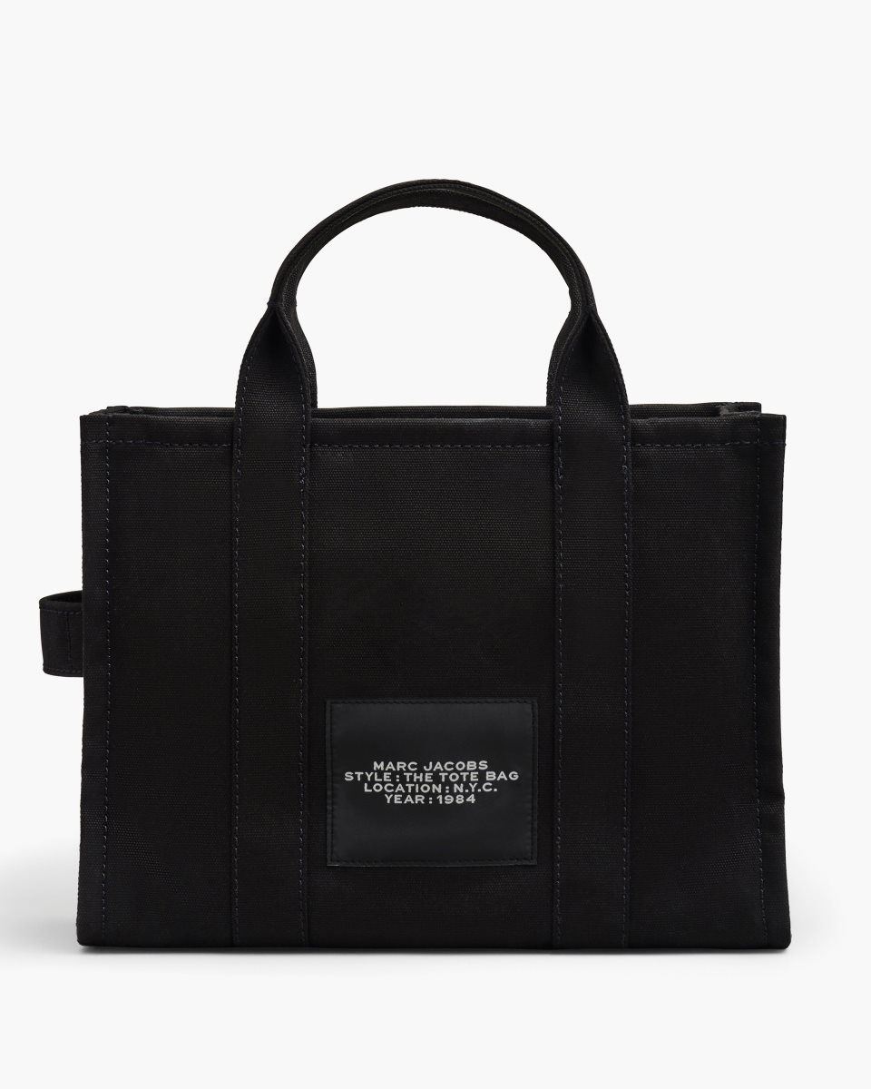 The Tote Bag Marc Jacobs The Canvas Medium Tote Bag Femme Noir | 029UYTNVI