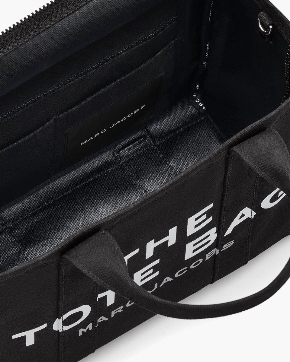 The Tote Bag Marc Jacobs The Canvas Medium Tote Bag Femme Noir | 029UYTNVI