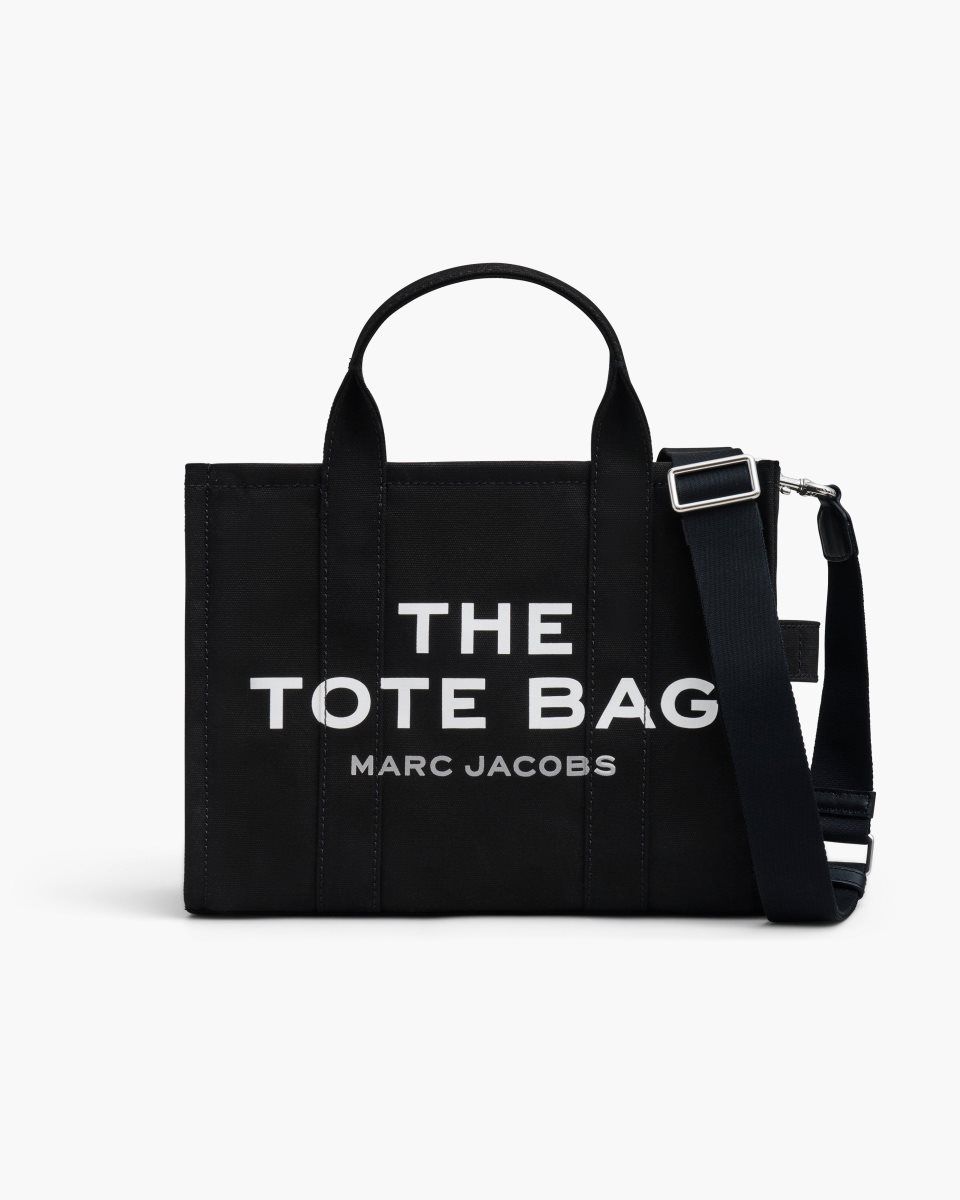The Tote Bag Marc Jacobs The Canvas Medium Tote Bag Femme Noir | 029UYTNVI