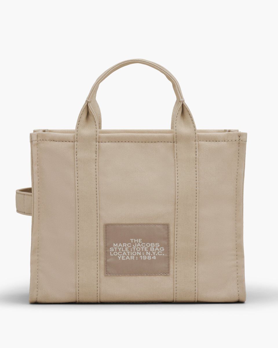 The Tote Bag Marc Jacobs The Canvas Medium Tote Bag Femme Beige | 382HDKGOB