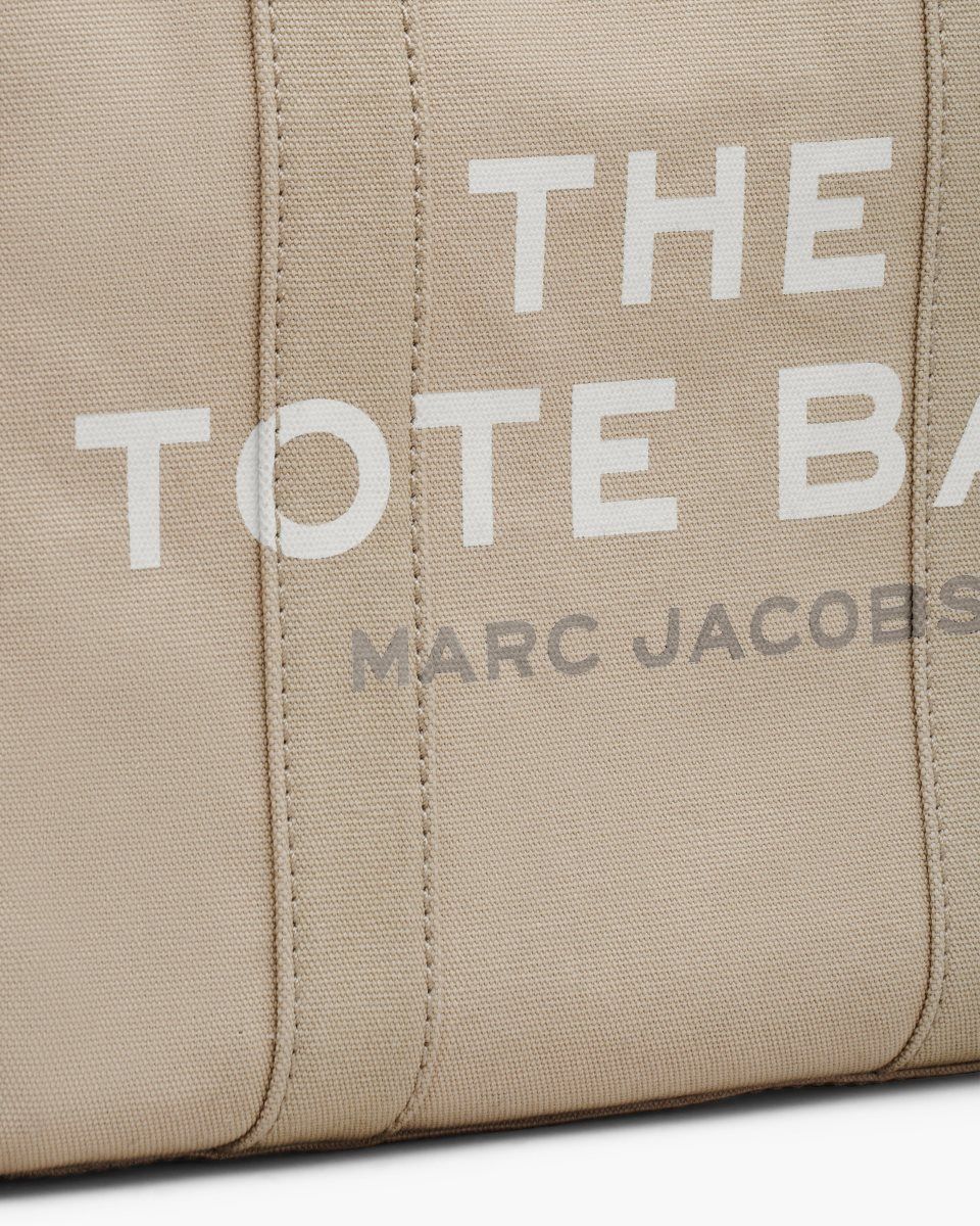 The Tote Bag Marc Jacobs The Canvas Medium Tote Bag Femme Beige | 382HDKGOB