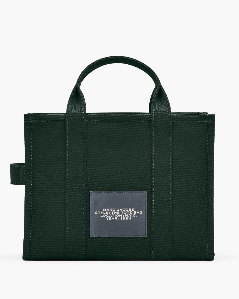 The Tote Bag Marc Jacobs The Canvas Medium Tote Bag Femme Vert Foncé | 512AMXIGT