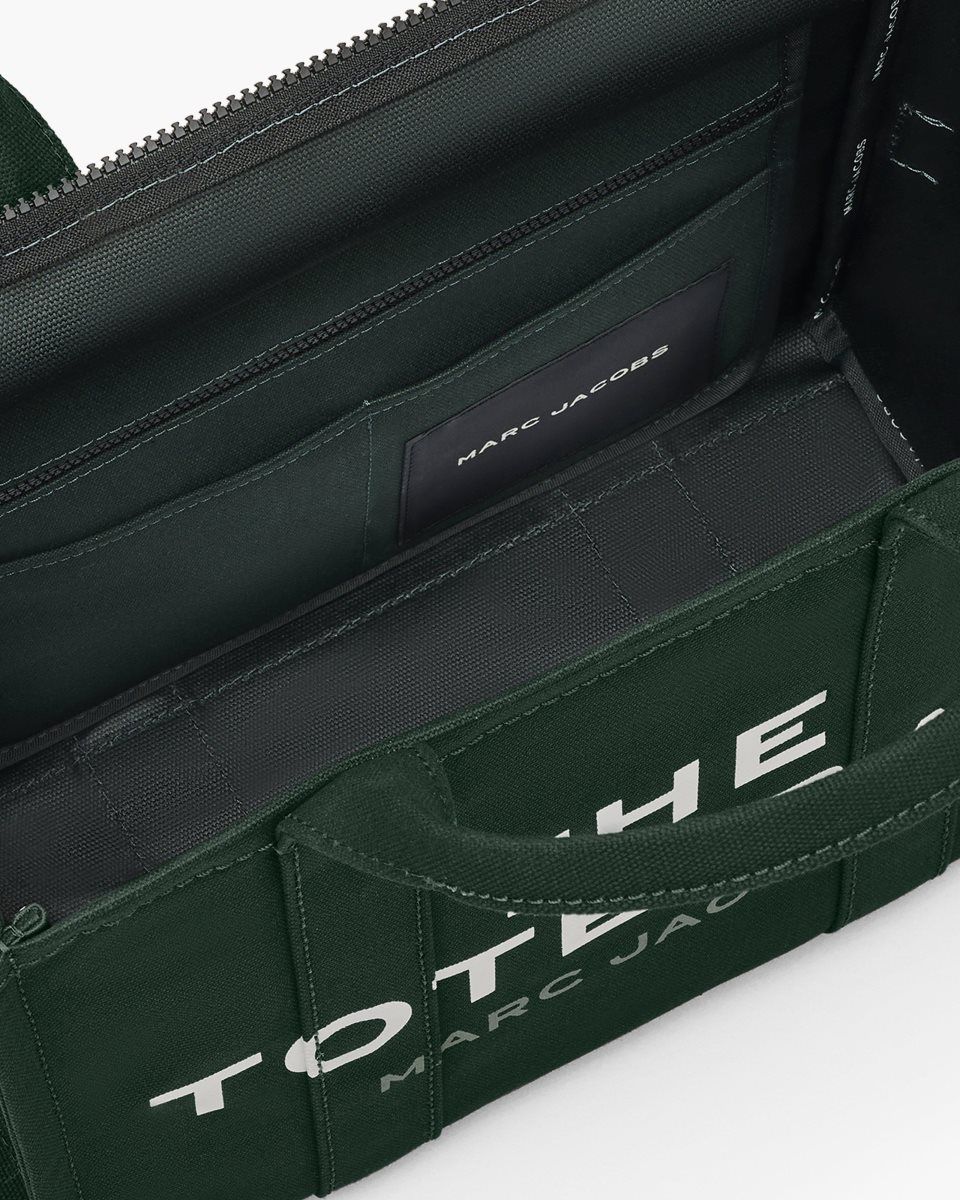 The Tote Bag Marc Jacobs The Canvas Medium Tote Bag Femme Vert Foncé | 512AMXIGT