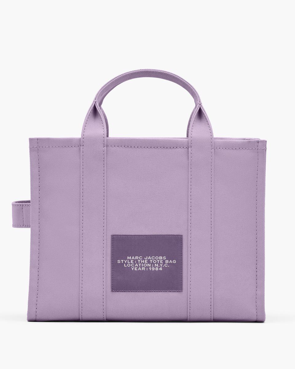 The Tote Bag Marc Jacobs The Canvas Medium Tote Bag Femme Violette | 861XLFVNS