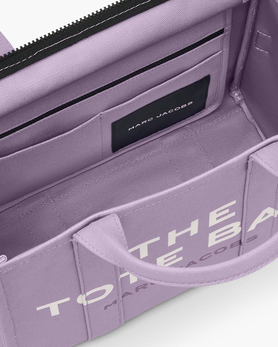The Tote Bag Marc Jacobs The Canvas Medium Tote Bag Femme Violette | 861XLFVNS