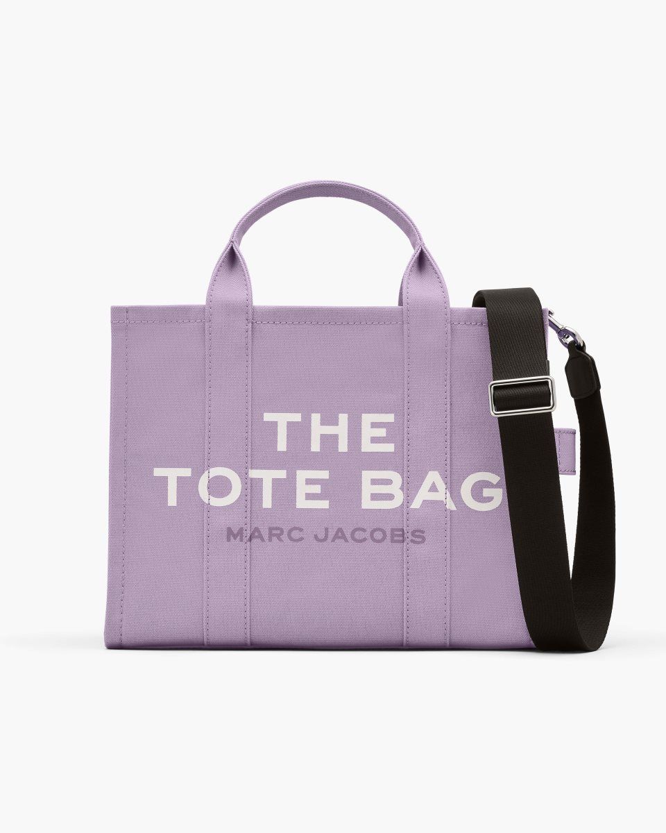 The Tote Bag Marc Jacobs The Canvas Medium Tote Bag Femme Violette | 861XLFVNS