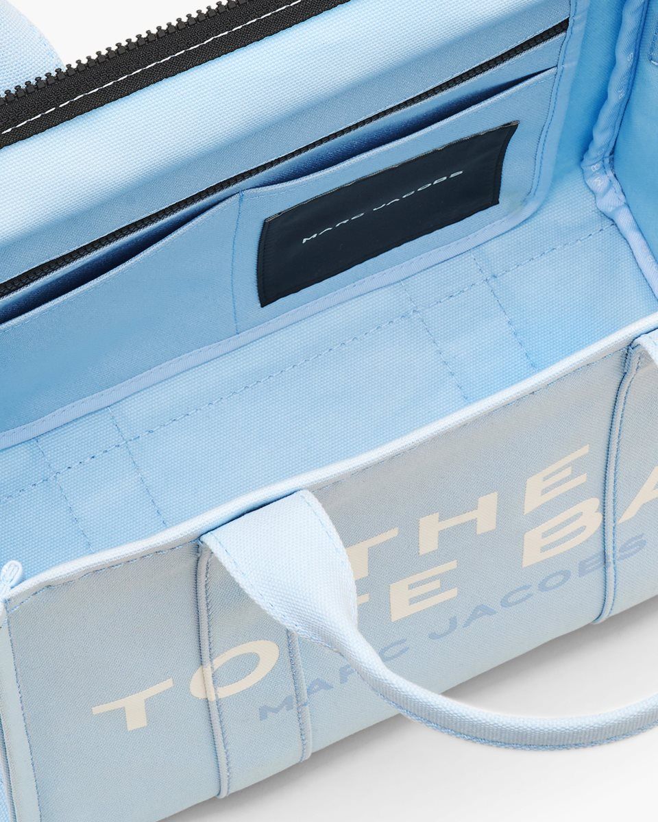 The Tote Bag Marc Jacobs The Canvas Medium Tote Bag Femme Bleu | 183OBNGIU