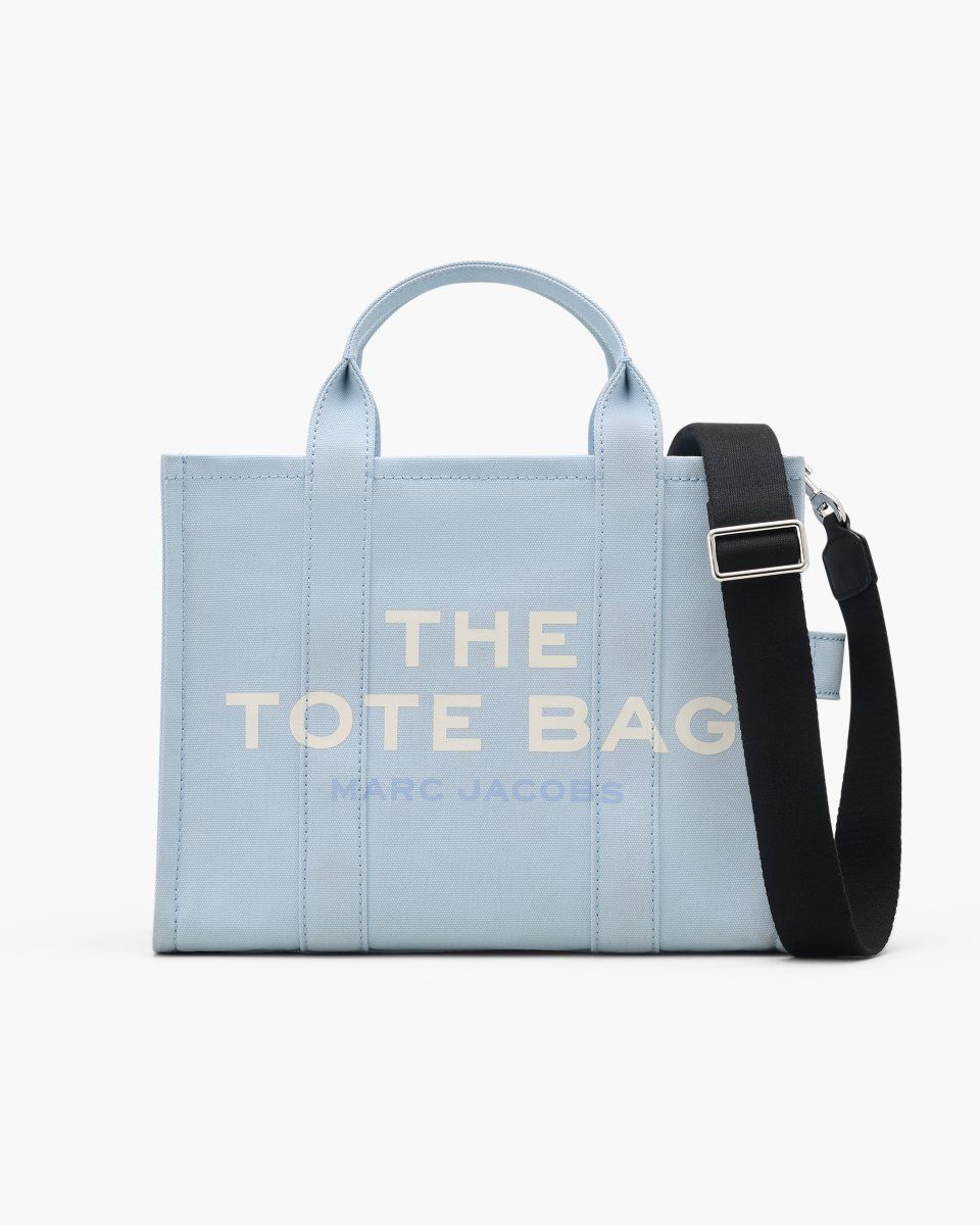 The Tote Bag Marc Jacobs The Canvas Medium Tote Bag Femme Bleu | 183OBNGIU