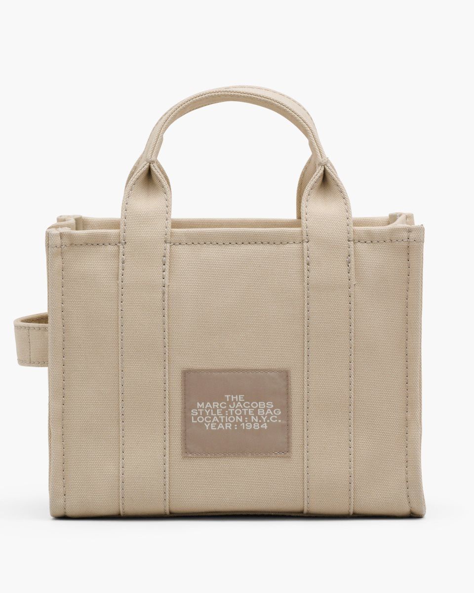 The Tote Bag Marc Jacobs The Canvas Small Tote Bag Femme Beige | 062XSKVHI
