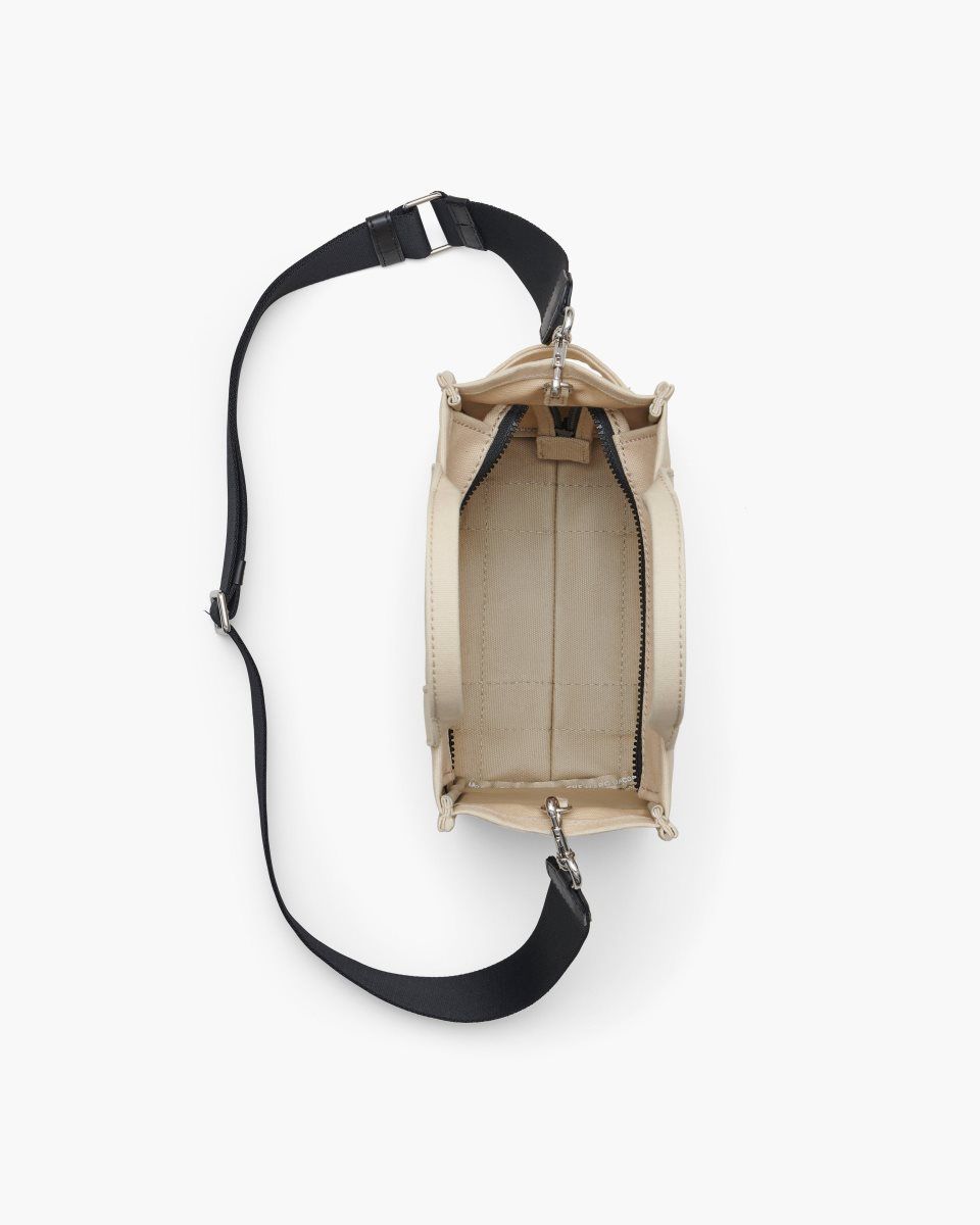 The Tote Bag Marc Jacobs The Canvas Small Tote Bag Femme Beige | 062XSKVHI