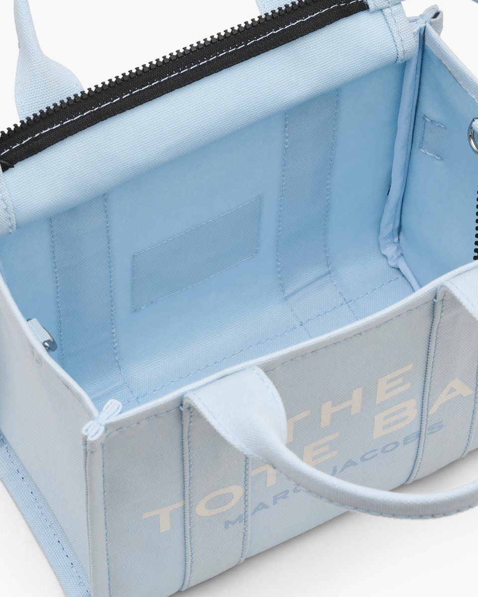 The Tote Bag Marc Jacobs The Canvas Small Tote Bag Femme Bleu | 508EZFRAD